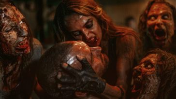 BROOKE (Bianca Bradey) attacks RHYS with her ZOMBIES in Wyrmwood: Apocalypse