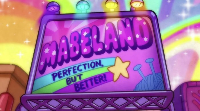 Mabeland sign in series finale of Gravity Falls.