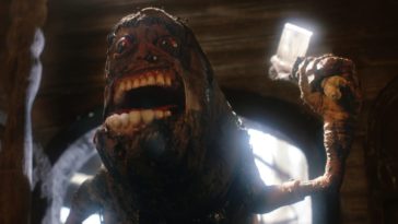 A monster wields an ax in Phil Tippett's Mad God