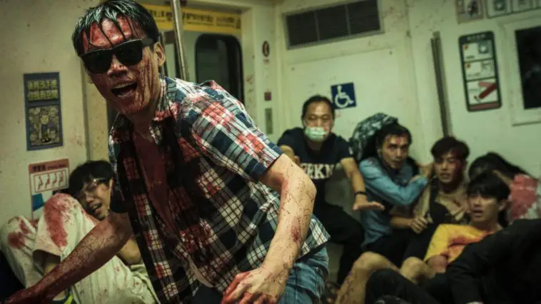 Sunglasses Man Attacks on the subway in The Sadness
