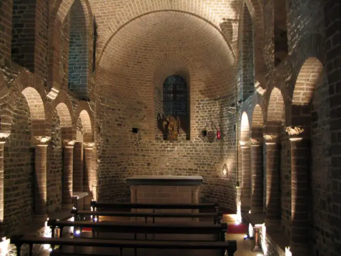 The inside of a chapel.