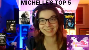 Michelle Iannantuono smiles toward the camera as she lists her top five favorite games seen around her on the screen