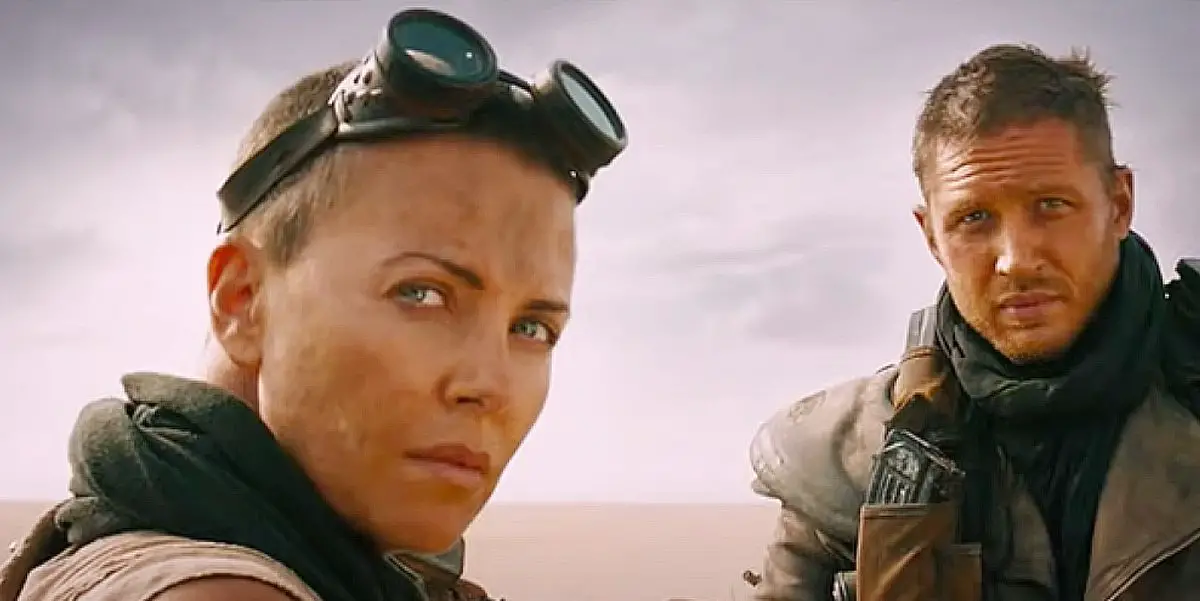 Charlize Theron and Tom Hardy in Mad Max: Fury Road