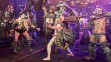The latest version of Gwar as their outlandish alien barbarian scumdog characters.