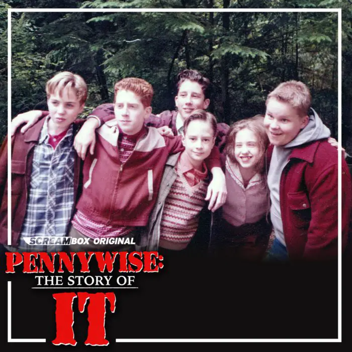 A cast photo of all of the child actors in IT