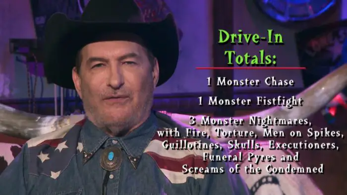 Joe Bob Briggs reading off the drive-in totals for Nightbreed