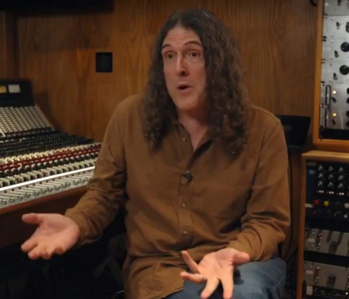 Comedy musician Weird Al Yankovic being interviewed for This is GWAR documentary