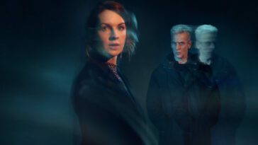 Lucy (Jessica Raine) and Gideon (Peter Capaldi) in The Devil's Hour