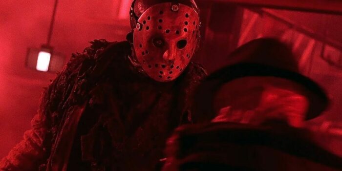 Jason facing off against Freddy