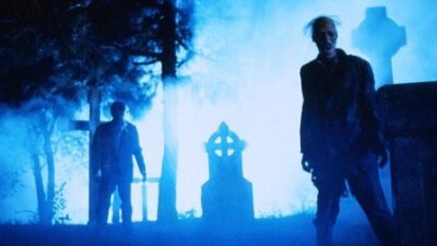 Graveyard full of zombies