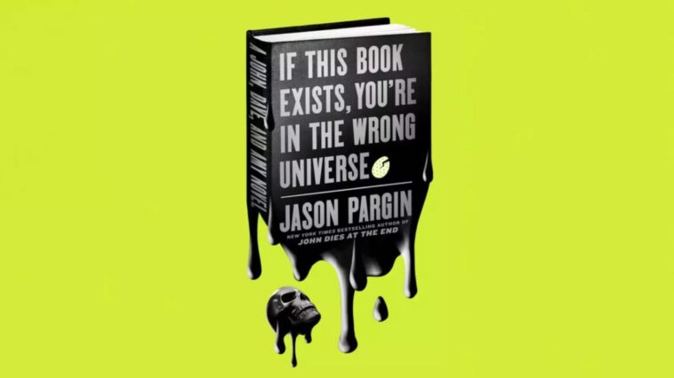 Cover for "If this book exists you're in the wrong universe"