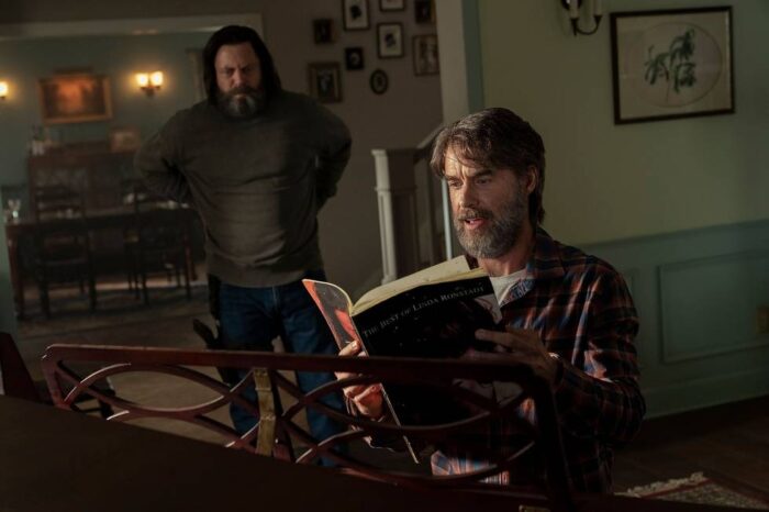 Bill watches Frank play the piano