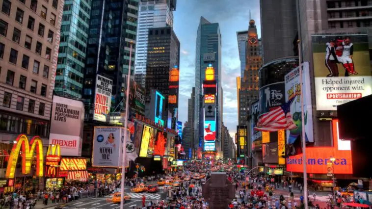 A view of Times Square in New York City.