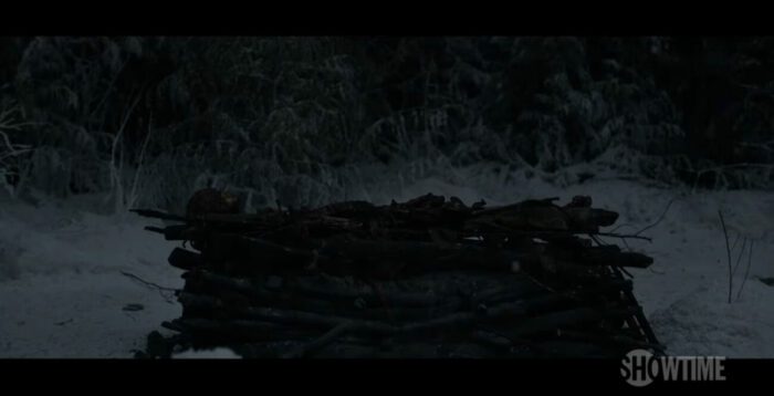 Jackie’s charred corpse