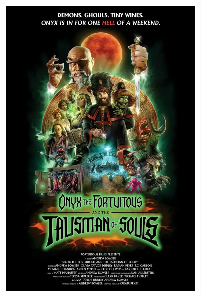 The poster for ONYX THE FORTUITOUS AND THE TALISMAN OF SOULS