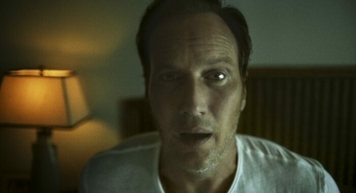 A man looking scared