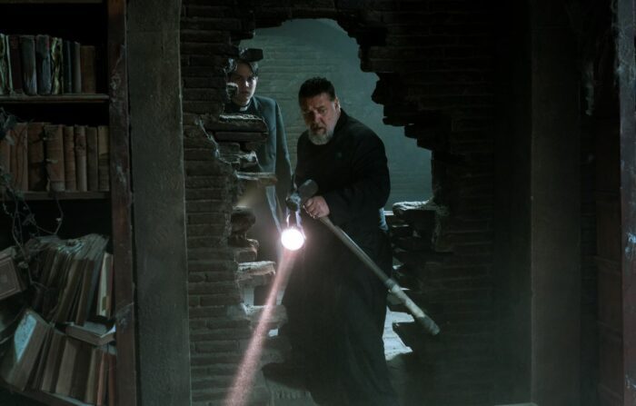 Two priests exploring