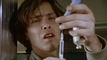Martin filling a needle