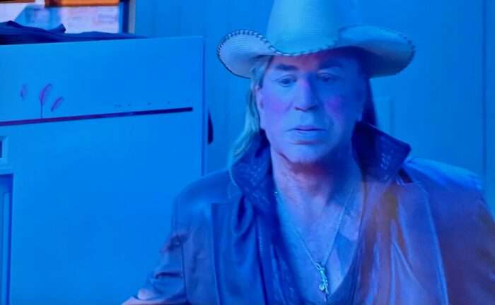 Mickey Rourke in Hunt Club.