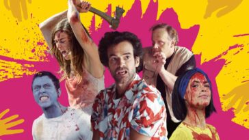 The poster image of Final Cut shows the cast in various states set to a pink blotch on a yellow background