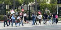 People on strike