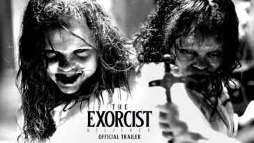 A banner of the two possessed girls for The Exorcist: Believer