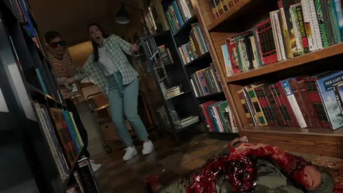 Martin and Dawn stumble upon the mangled corpse of a customer
